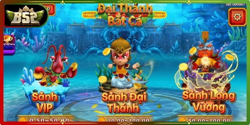 Bức tranh chi tiết về đại thánh bắt cá B52
